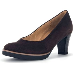 Gabor, Schoenen, Dames, Bruin, 40 1/2 EU, Suède, Bruine Suède Pump met 6cm Hak voor Dames