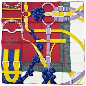 Hermès Vintage, Pre-owned Silk scarves Veelkleurig, Dames, Maat:ONE Size