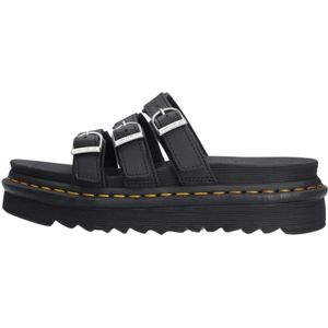 Dr. Martens, Schoenen, Dames, Zwart, 41 EU, Leer, Zwarte Blair Slide Leren Sandaal