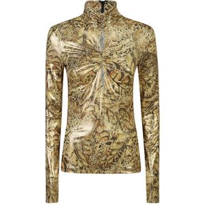 Just Cavalli, Tops, Dames, Geel, M, Polyester, Gele T-shirts & Polos voor vrouwen