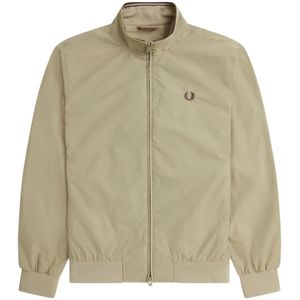 Fred Perry, Beige Winddichte Jas Beige, Heren, Maat:S