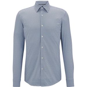 Hugo Boss, Overhemden, Heren, Blauw, S, Katoen, Formeel overhemd