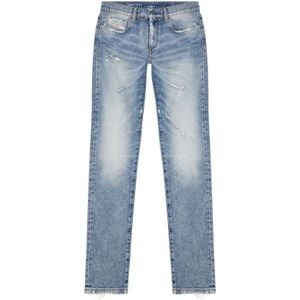 Diesel, Jeans, Heren, Blauw, W31, Katoen, Skinny 1979 Sleenker Blauwe Jeans