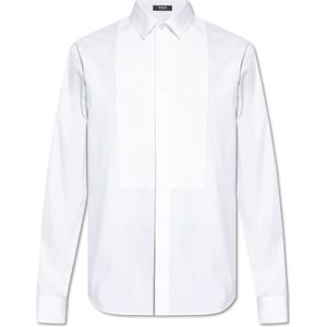 Versace, Overhemden, Heren, Wit, 2Xl, Katoen, Katoenen shirt