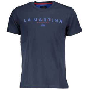 La Martina, T-Shirts Blauw, Heren, Maat:3XL