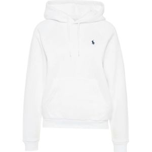 Ralph Lauren, Sweatshirts & Hoodies, Dames, Wit, M, Witte Hoodie voor Vrouwen