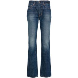 Tom Ford, Jeans, Dames, Blauw, W27, Denim, Indigo Blauwe Stonewashed Denim Jeans