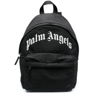 Palm Angels, Tassen, Heren, Zwart, ONE Size, Nylon, Backpacks