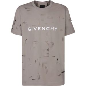 Givenchy, T-Shirts Beige, Heren, Maat:M