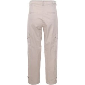 Cambio, Broeken, Dames, Beige, L, Polyester, Cargo broek zandkleur