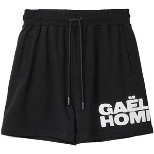 Gaëlle Paris, Korte broeken, Heren, Zwart, XL, Zwarte Shorts voor Mannen