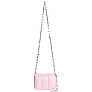 Stand Studio, Opvouwbare Leren Handtas met Kettingriem Roze, Dames, Maat:ONE Size