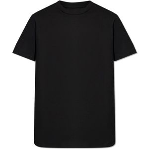 AllSaints, Tops, Dames, Zwart, L, Katoen, ‘Downtown’ T-shirt met logo