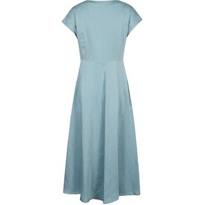 Max Mara Weekend, Kleedjes, Dames, Blauw, XS, Satijn, Maxi Kleedjes