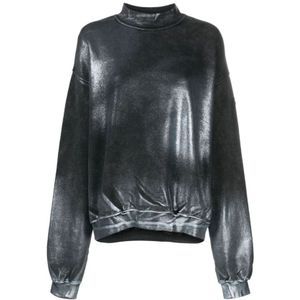 Diesel, Sweatshirts Zwart, Dames, Maat:S