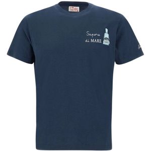 MC2 Saint Barth, Tops, Heren, Blauw, XL, T-Shirts