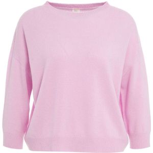 Mvm, Truien, Dames, Roze, M, Wol, Luxe Rose Cashmere Trui