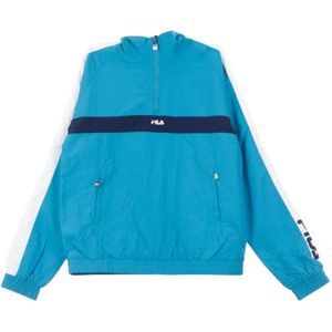 Fila, June Anorak Wind Breaker Blauw, Heren, Maat:S