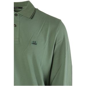 C.p. Company, Tops, Heren, Groen, S, Katoen, Groene Polo Shirt Regular Fit