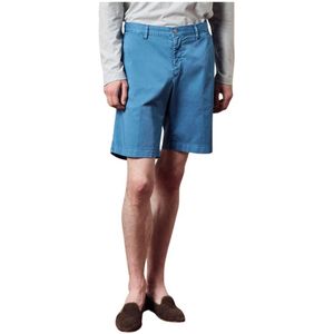 Massimo Alba, Korte broeken, Heren, Blauw, 3Xl, Katoen, Moderne Bermuda Shorts