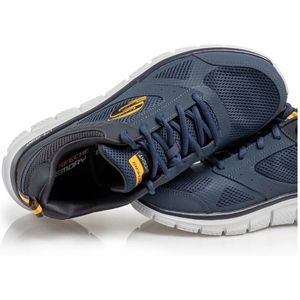 Skechers, Schoenen, Heren, Blauw, 41 EU, Heren Track-Syntac Sneakers