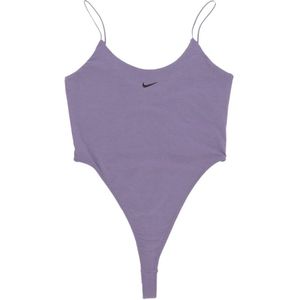 Nike, Tops, Dames, Paars, M, Katoen, Sportswear Chill Knit Bodysuit