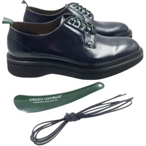 Green George, Schoenen, Heren, Blauw, 42 1/2 EU, Zakelijke schoenen