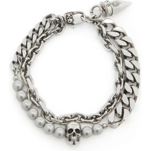 Alexander McQueen, Accessoires, Heren, Grijs, ONE Size, Bracelets