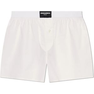 Dsquared2, Ondergoed, Heren, Wit, XL, Katoen, Katoenen boxershorts