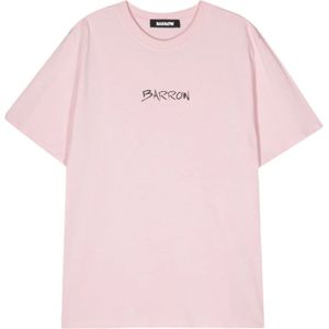 Barrow, Tops, Heren, Roze, M, Teddy Balloons Print T-shirt (Roze)
