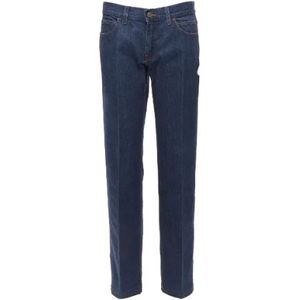 Gucci Vintage, Pre-owned, Heren, Blauw, S, Denim, Pre-owned Cotton jeans
