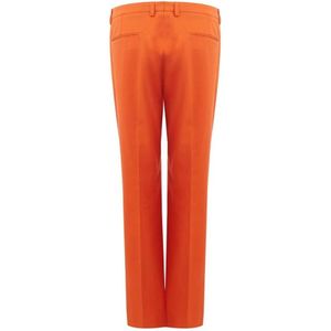 Lardini, Broeken, Dames, Oranje, S, Katoen, Oranje Katoenen Jeans Klassieke Snit