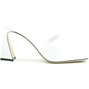 Giuseppe Zanotti, Schoenen, Dames, Wit, 39 EU, Leer, Heeled Mules