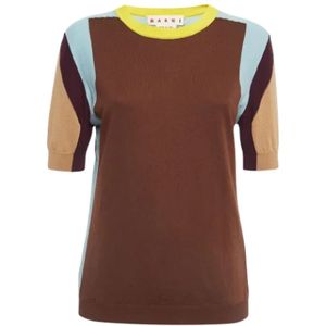 Marni Pre-owned, Pre-owned Fabric tops Bruin, Dames, Maat:M