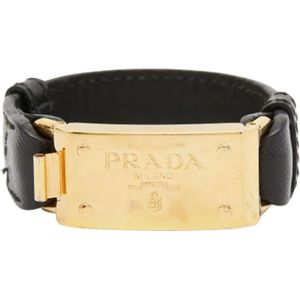 Prada Vintage, Pre-owned Leather belts Veelkleurig, Dames, Maat:ONE Size
