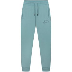 Malelions, Gestreepte Signature Joggingbroek Blauw Blauw, Heren, Maat:XL