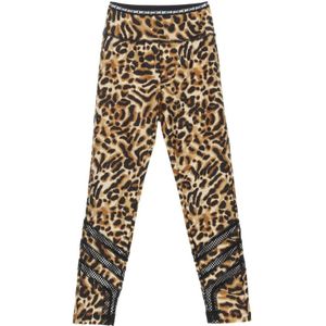 Just Cavalli, Bruine Leggings voor Vrouwen Bruin, Dames, Maat:L