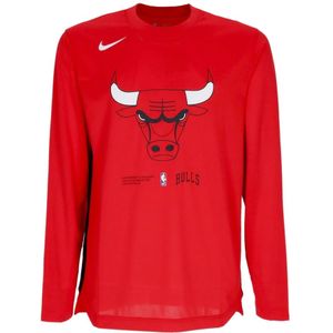 Nike, Tops, Heren, Rood, XS, Polyester, Chicago Bulls Longsleeve T-shirt