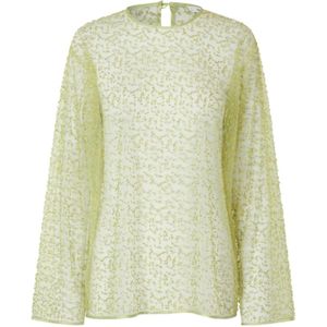 Samsøe Samsøe, Blouses & Shirts, Dames, Veelkleurig, M, Groene Blouses Samally Stijl