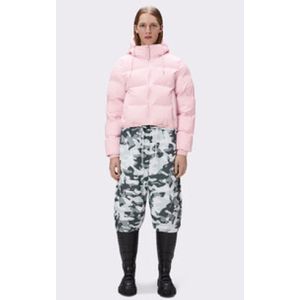 Rains, Jassen, Dames, Roze, S, Polyester, Scandinavische Stijl Waterdichte Pufferjas