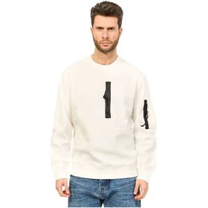 Armani Exchange, Sweatshirts & Hoodies, Heren, Beige, M, Sweatshirts