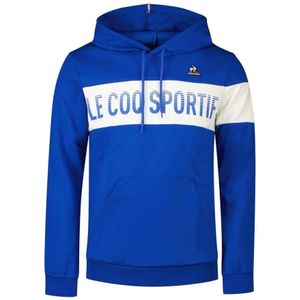 le coq sportif, Sweatshirts & Hoodies, Heren, Blauw, S, Katoen, Lichtblauwe Hoodie