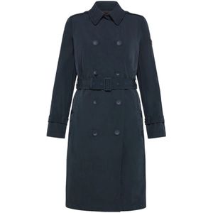 Peuterey, Mantels, Dames, Blauw, M, Polyester, Trench Coats