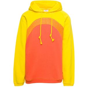 Erl, Sweatshirts & Hoodies, Heren, Oranje, 2Xl, Katoen, Regenboog Hoodie Gebreide Truien