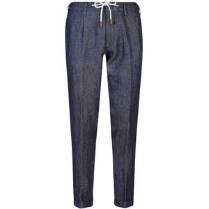 Eleventy, Chinos Blauw, Heren, Maat:W38