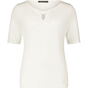 Betty Barclay, Blouses & Shirts, Dames, Wit, 2Xl, Leer, Basis shirt met strik knoop