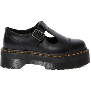 Dr. Martens, Schoenen, Dames, Zwart, 39 EU, Kenmerkende Stijl Platte Schoenen