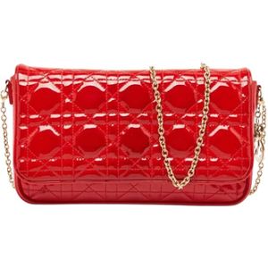 Dior Vintage, Pre-owned, Dames, Rood, ONE Size, Leer, Pre-owned Leather clutches