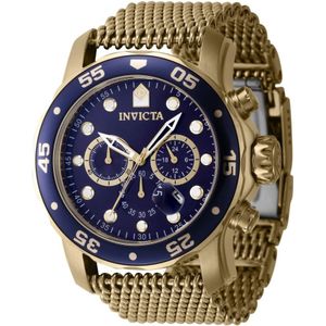 Invicta Watches, Accessoires, Heren, Geel, ONE Size, Pro Diver Quartz Horloge - Blauwe Wijzerplaat