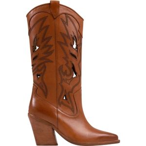 Bronx, Western Style Bruine Laarzen Bruin, Dames, Maat:37 EU